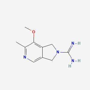 molecular formula C10H14N4O B12875961 7-Methoxy-6-methyl-1H-pyrrolo[3,4-c]pyridine-2(3H)-carboximidamide 