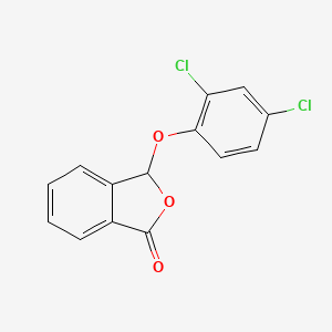 molecular formula C14H8Cl2O3 B12875988 3-(2,4-Dichlorophenoxy)-2-benzofuran-1(3H)-one CAS No. 61133-43-5