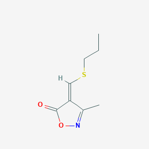 (E)-3-Methyl-4-((propylthio)methylene)isoxazol-5(4H)-one