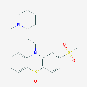 molecular formula C21H26N2O3S2 B012876 Sulforidazine-5-sulfoxide CAS No. 106939-06-4