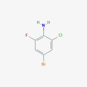 molecular formula C6H4BrClFN B1287600 4-Bromo-2-chloro-6-fluoroaniline CAS No. 885453-49-6