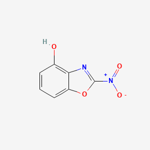 molecular formula C7H4N2O4 B12876004 4-Hydroxy-2-nitrobenzo[d]oxazole 