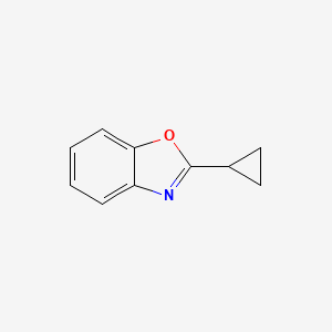 molecular formula C10H9NO B12876018 2-Cyclopropylbenzo[d]oxazole 