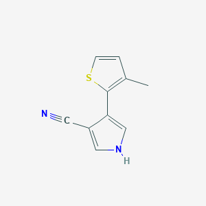 4-(3-Methylthiophen-2-yl)-1H-pyrrole-3-carbonitrile