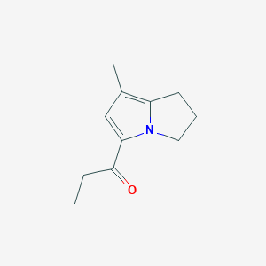 1-(7-Methyl-2,3-dihydro-1H-pyrrolizin-5-yl)propan-1-one