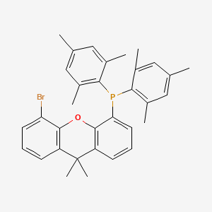 molecular formula C33H34BrOP B12876143 (5-Bromo-9,9-dimethyl-9H-xanthen-4-yl)dimesitylphosphine 