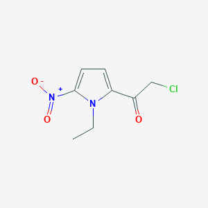 molecular formula C8H9ClN2O3 B12876191 2-Chloro-1-(1-ethyl-5-nitro-1H-pyrrol-2-yl)ethanone CAS No. 53391-21-2