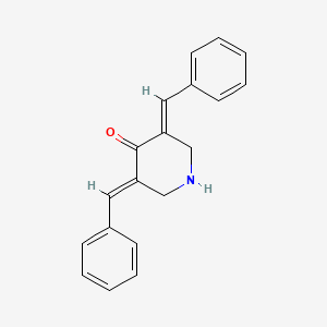 (3E,5E)-3,5-dibenzylidenepiperidin-4-one