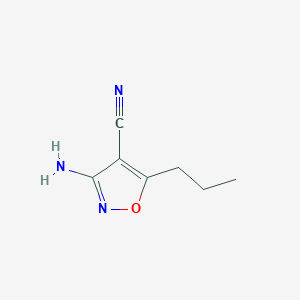 3-Amino-5-propylisoxazole-4-carbonitrile