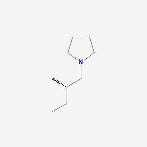 molecular formula C9H19N B12876226 (S)-1-(2-Methylbutyl)pyrrolidine 