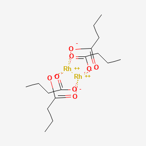 molecular formula C16H28O8Rh2 B12876249 Tetrakis(butyrato)dirhodium CAS No. 56281-34-6