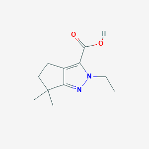 2-Ethyl-6,6-dimethyl-2,4,5,6-tetrahydrocyclopenta[c]pyrazole-3-carboxylic acid