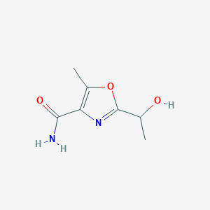 2-(1-Hydroxyethyl)-5-methyl-1,3-oxazole-4-carboxamide