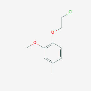 molecular formula C10H13ClO2 B1287631 1-(2-Chloroethoxy)-2-methoxy-4-methylbenzene CAS No. 521061-61-0