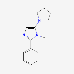 1-Methyl-2-phenyl-5-(pyrrolidin-1-yl)-1H-imidazole