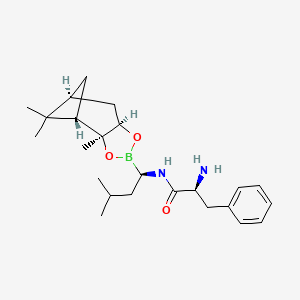 (S)-2-Amino-N-((R)-3-methyl-1-((3aS,4S,6S,7aR)-3a,5,5-trimethylhexahydro-4,6-methanobenzo[d][1,3,2]dioxaborol-2-yl)butyl)-3-phenylpropanamide