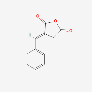 molecular formula C11H8O3 B12876352 (E)-benzylidenesuccinic anhydride CAS No. 46324-06-5