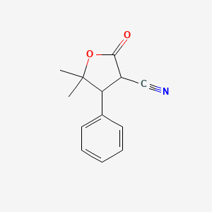 5,5-Dimethyl-2-oxo-4-phenyltetrahydrofuran-3-carbonitrile