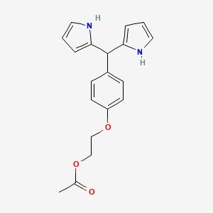 2-(4-(Di(1H-pyrrol-2-yl)methyl)phenoxy)ethyl acetate