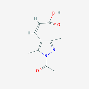 (Z)-3-(1-Acetyl-3,5-dimethyl-1H-pyrazol-4-yl)acrylic acid