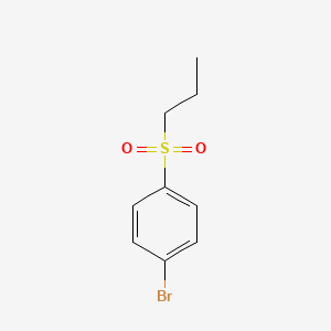 molecular formula C9H11BrO2S B1287640 1-Bromo-4-(propane-1-sulfonyl)benzene CAS No. 223557-20-8