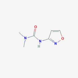 molecular formula C6H9N3O2 B12876413 3-(Isoxazol-3-yl)-1,1-dimethylurea 