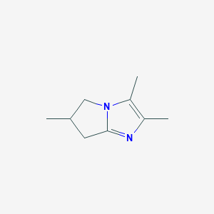 molecular formula C9H14N2 B12876453 2,3,6-trimethyl-6,7-dihydro-5H-pyrrolo[1,2-a]imidazole 