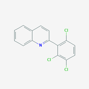 molecular formula C15H8Cl3N B12876468 2-(2,3,6-Trichlorophenyl)quinoline 