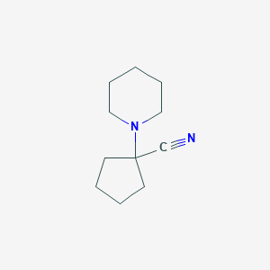 molecular formula C11H18N2 B1287649 1-哌啶-1-基环戊烷甲腈 CAS No. 22912-32-9