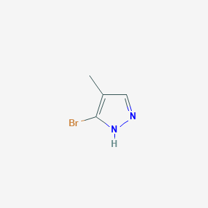 molecular formula C4H5BrN2 B1287650 3-Bromo-4-methyl-1H-pyrazole CAS No. 5932-20-7