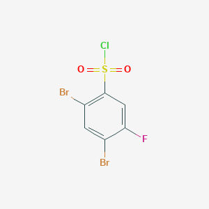 2,4-Dibromo-5-fluorobenzenesulfonyl chloride