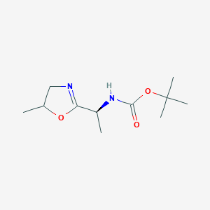 tert-Butyl ((1S)-1-(5-methyl-4,5-dihydrooxazol-2-yl)ethyl)carbamate