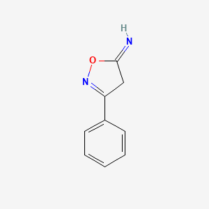 molecular formula C9H8N2O B12876561 3-Phenylisoxazol-5(4H)-imine CAS No. 90417-07-5