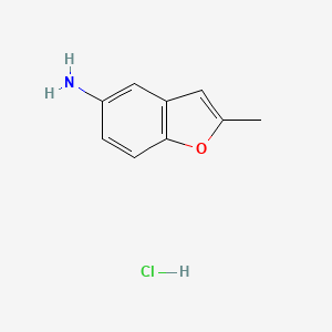 molecular formula C9H10ClNO B1287658 2-Methyl-benzofuran-5-ylamine hydrochloride CAS No. 23968-37-8