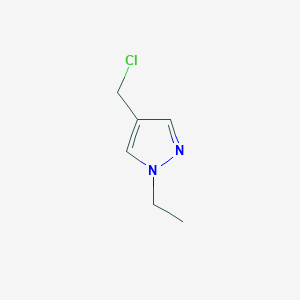 molecular formula C6H9ClN2 B1287659 4-(氯甲基)-1-乙基-1H-吡唑 CAS No. 405103-61-9