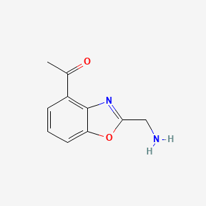 1-(2-(Aminomethyl)benzo[d]oxazol-4-yl)ethanone