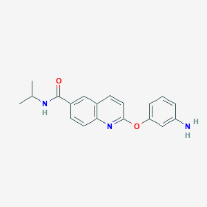 2-(3-Aminophenoxy)-N-(propan-2-yl)quinoline-6-carboxamide