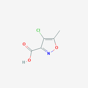 molecular formula C5H4ClNO3 B12876662 4-Chloro-5-methylisoxazole-3-carboxylic acid 