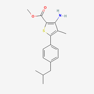 Methyl 3-amino-4-methyl-5-(4-isobutylphenyl)thiophene-2-carboxylate