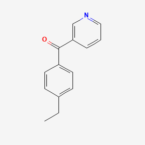 molecular formula C14H13NO B1287672 (4-乙基苯基)(吡啶-3-基)甲酮 CAS No. 61780-06-1