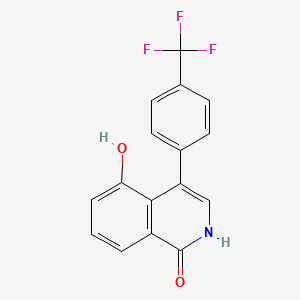 5-Hydroxy-4-(4-(trifluoromethyl)phenyl)isoquinolin-1(2H)-one