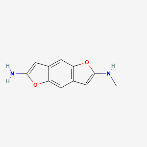 molecular formula C12H12N2O2 B12876725 2-N-ethylfuro[2,3-f][1]benzofuran-2,6-diamine 