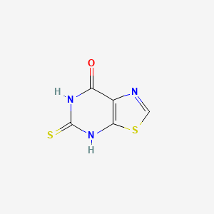 molecular formula C5H3N3OS2 B1287673 5-Sulfanyl-[1,3]thiazolo[5,4-d]pyrimidin-7-ol 