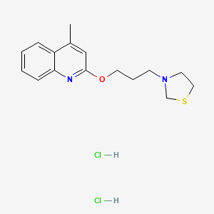 3-(3-(4-Methyl-2-quinolyloxy)propyl)thiazolidine dihydrochloride