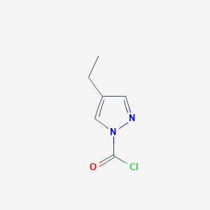 4-Ethyl-1H-pyrazole-1-carbonyl chloride