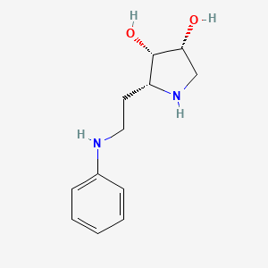 3,4-Pyrrolidinediol, 2-[2-(phenylamino)ethyl]-, (2R,3S,4R)-