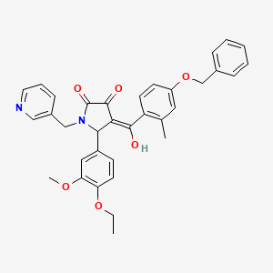 4-(4-(Benzyloxy)-2-methylbenzoyl)-5-(4-ethoxy-3-methoxyphenyl)-3-hydroxy-1-(pyridin-3-ylmethyl)-1H-pyrrol-2(5H)-one