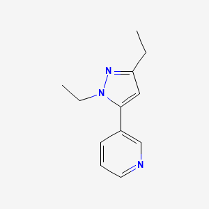 3-(1,3-Diethyl-1H-pyrazol-5-yl)pyridine