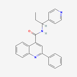 2-phenyl-N-(1-(pyridin-4-yl)propyl)quinoline-4-carboxamide