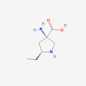 (3S,5R)-3-amino-5-ethylpyrrolidine-3-carboxylic acid